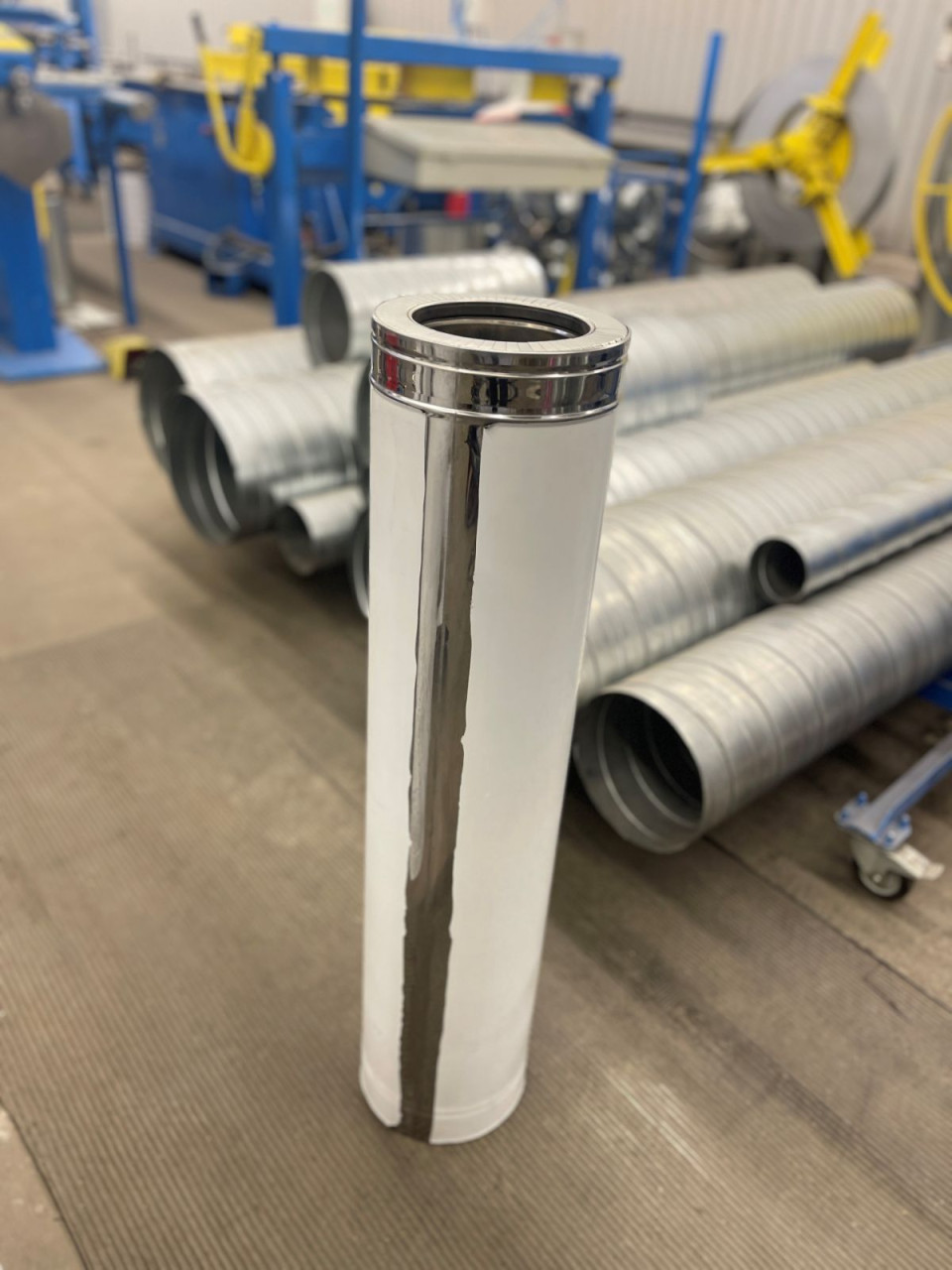 Труба термо з нержавіючої сталі в кожусі з нержавіючої сталі (сендвіч)