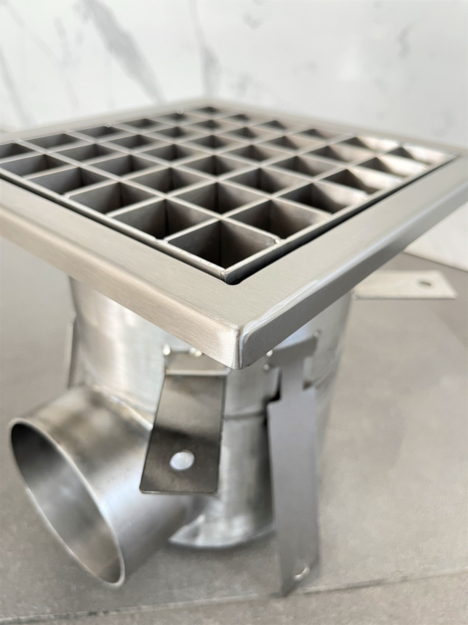 Трап промисловий з нержавіючої сталі AISI 304 200 х 200 мм