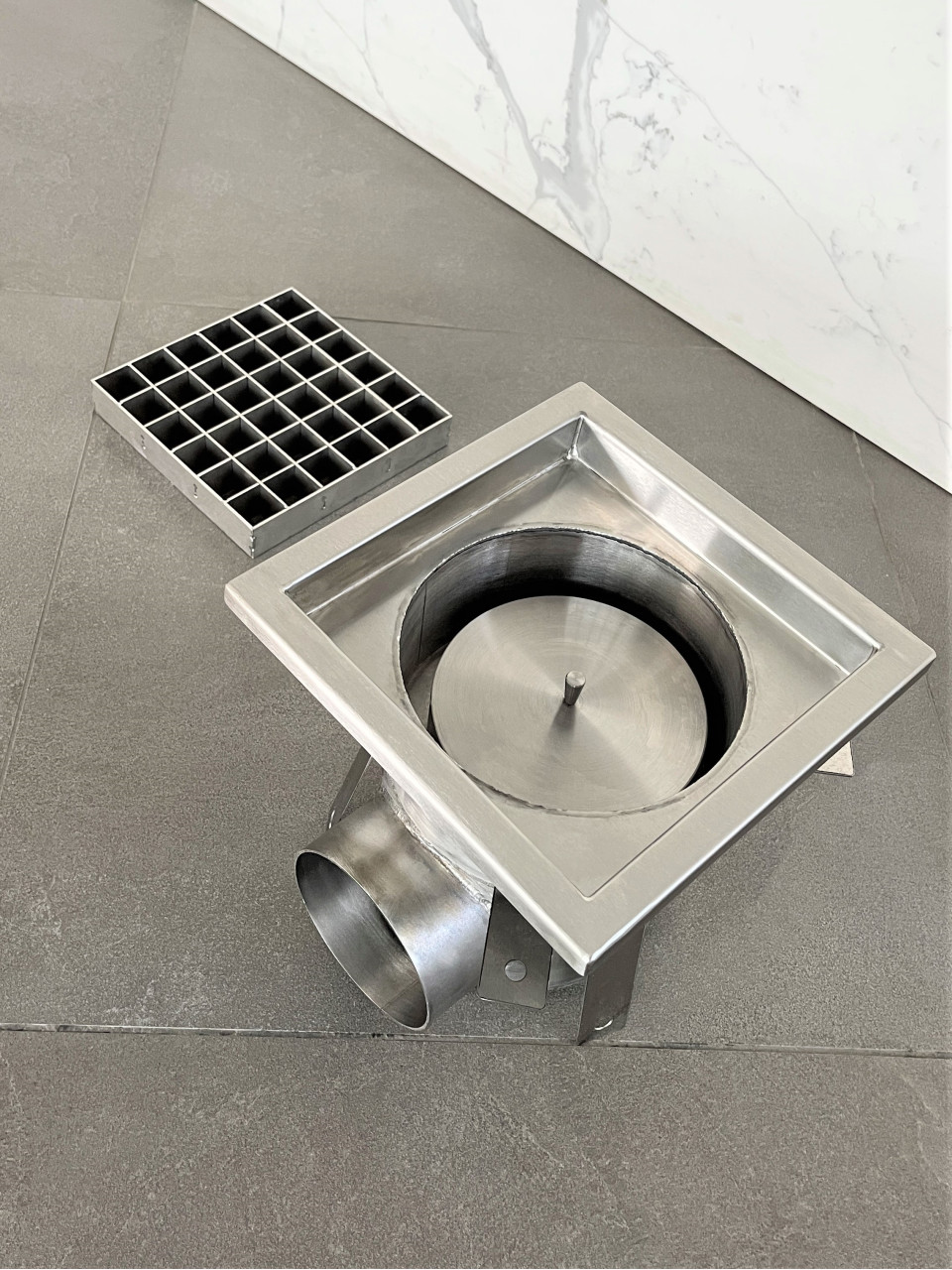 Трап промисловий з нержавіючої сталі AISI 304 250 х 250мм